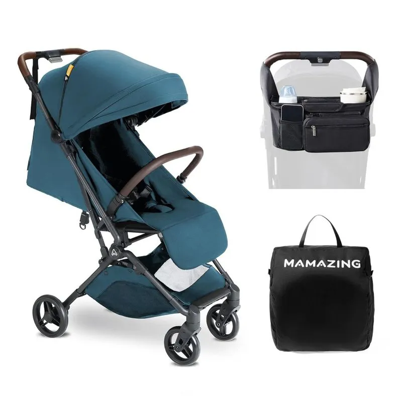 Carrinho De Viagem Para Bebê Ultraleve Com Organizador - Premiado, Compacto E Prático, Dobragem Simples, 5,2 Kg,mamazing