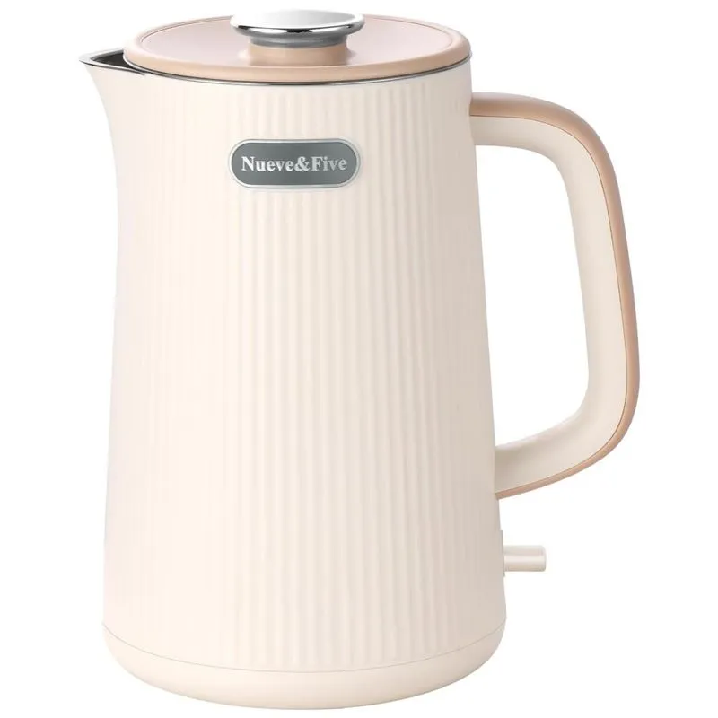 Chaleira Elétrica Nueve&amp;amp,amp,amp,amp,amp,amp,amp,amp,five 1,7l, Dupla Parede Em Aço Inoxidável 304, Desligamento Automático, 1200w - Branco