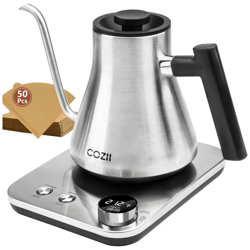 Chaleira Elétrica Cozii Gooseneck, Controle De Temperatura Ajustável, 1200w, Aquecimento Rápido, 24h De Manutenção De Calor, Desligamento Autom� Chaleira Elétrica Cozii Gooseneck, Controle De Temperatura Ajustável, 1200w, Aquecimento Rápido, 24h De Manutenção De Calor, Desligamento Automático