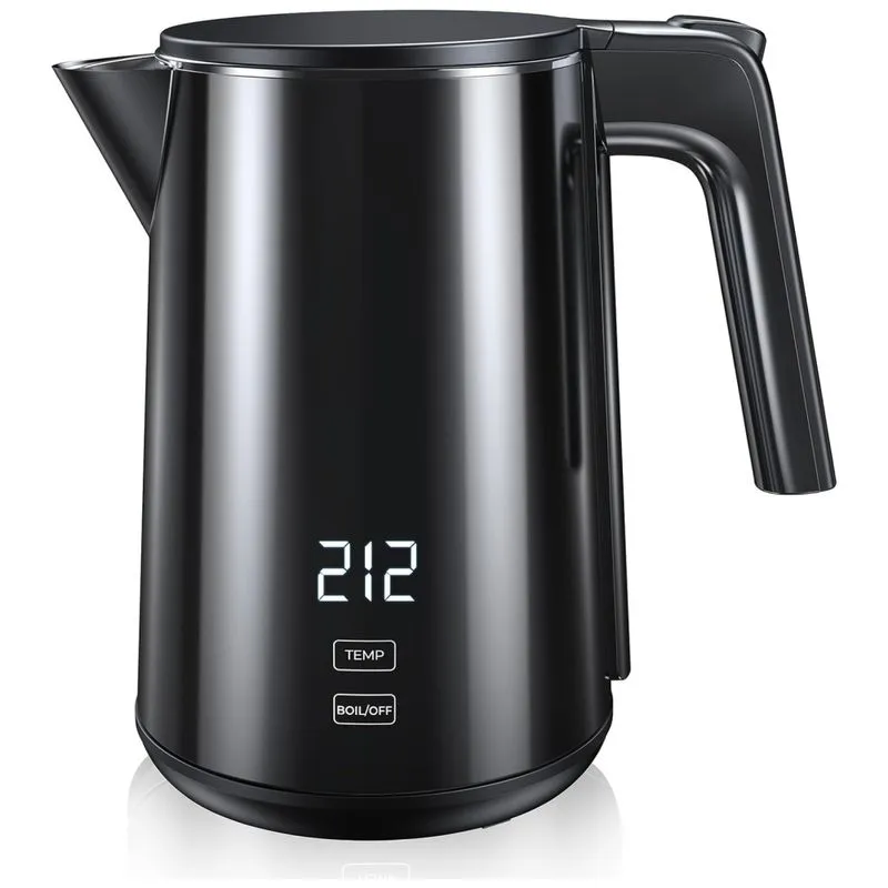 Chaleira Elétrica De Parede Dupla Em Aço Inox 1,0l 1200w Com Controle De Temperatura E Manutenção De Calor Por 4h,ssyfei
