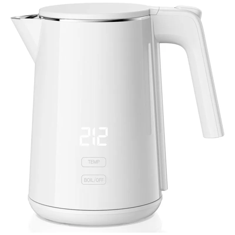Chaleira Elétrica 1,0 Litro 1200w: Aquecimento Rápido, Desligamento Automático, Proteção Contra Funcionamento Sem Água, 7 Níveis De Temperatura,ssyfei
