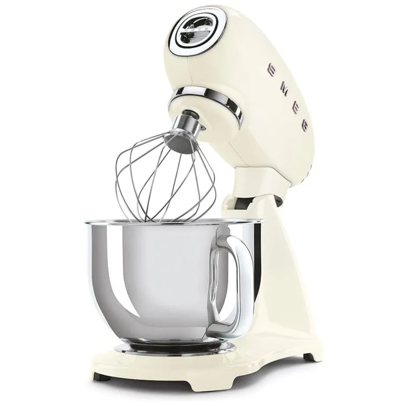 Batedeira Smeg 50s Retro Stand Mixer Cream - Robustez E Eficiência Na Sua Cozinha