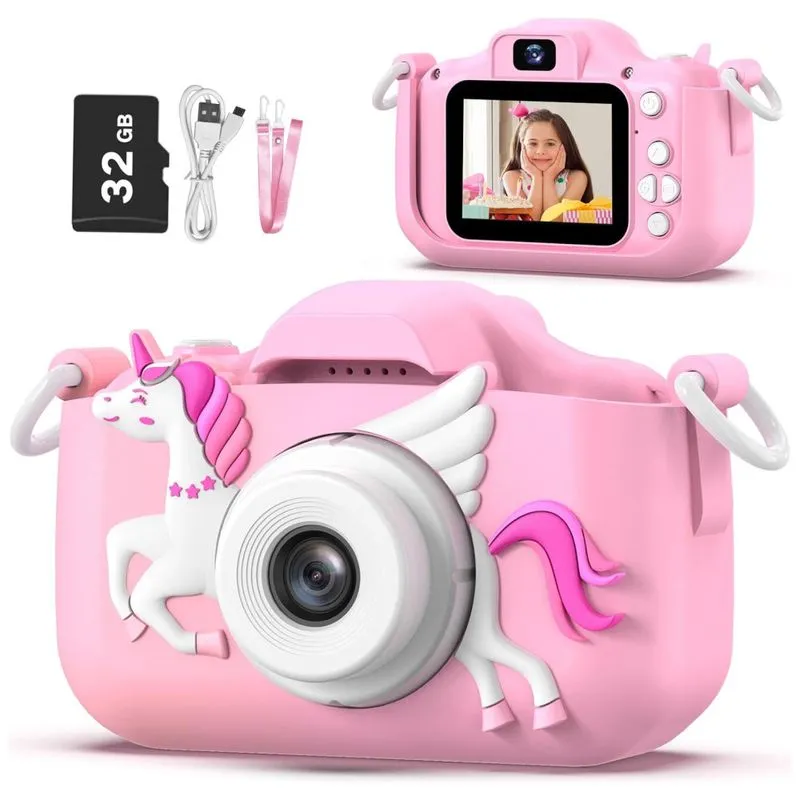 Câmera Infantil Para Meninas. Câmera De Selfie Infantil De 3 A 12 Anos Girls Christmas Birthday Presente Para Meninas