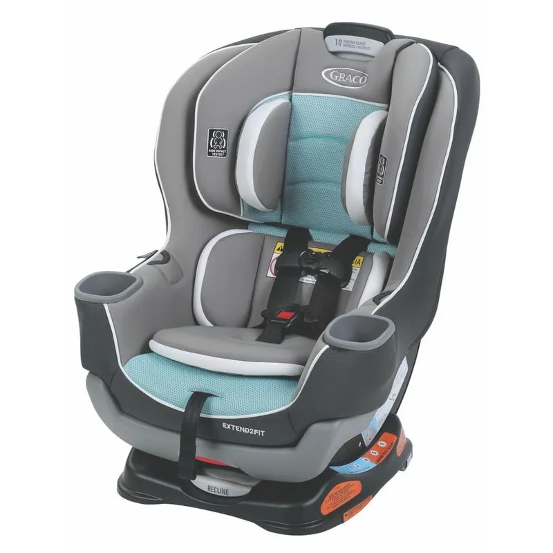 Cadeirinha De Carro Conversível Graco Extend2fit, Rear Facing E Forward Facing, Painel De Extensão Ajustável Para Mais Espaço Para As Pernas, Spire