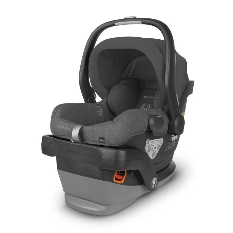 Cadeirinha De Carro Para Bebê Uppababy Mesa V2 - Instalação Fácil E Tecnologia Inovadora Smartsecure - Cinza Charcoal Mlange