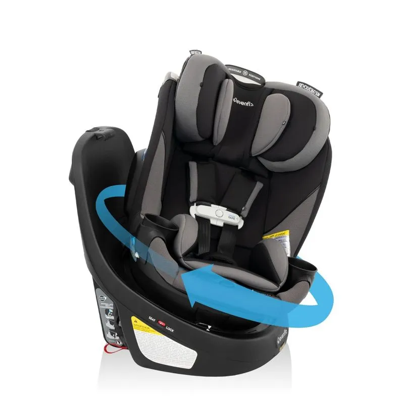 Cadeirinha De Carro Rotativa Evenflo Gold Revolve360 Slim 2 Em 1 Com Sensorsafe - Preto Obsidiana
