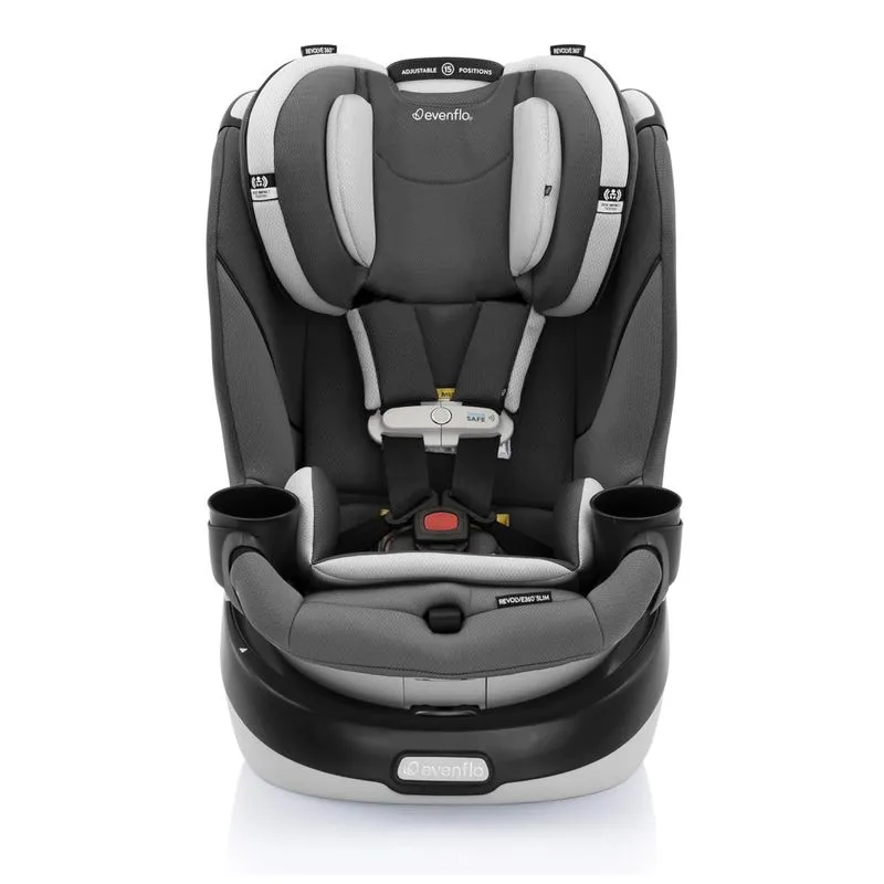 Cadeirinha De Carro Giratória Evenflo Gold Revolve360 Slim 2 Em 1 Com Sensorsafe - Cinza Pérola