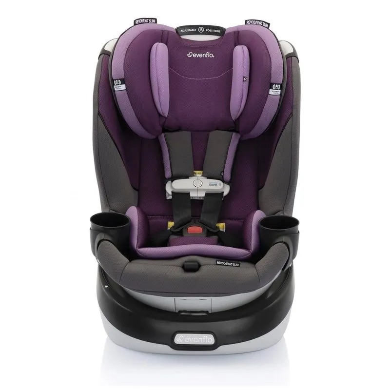 Cadeira De Carro Rotativa Evenflo Gold Revolve360 Slim 2 Em 1 Com Sensorsafe - Roxo Ametista