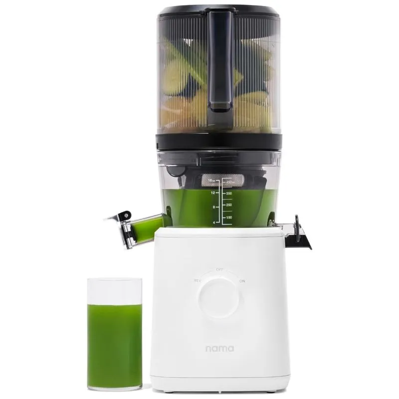 Espremedor De Frutas Nama J2 Automático Com Sistema De Extração A Frio, Tubo Amplo Para Frutas Inteiras - Menos Desperdício