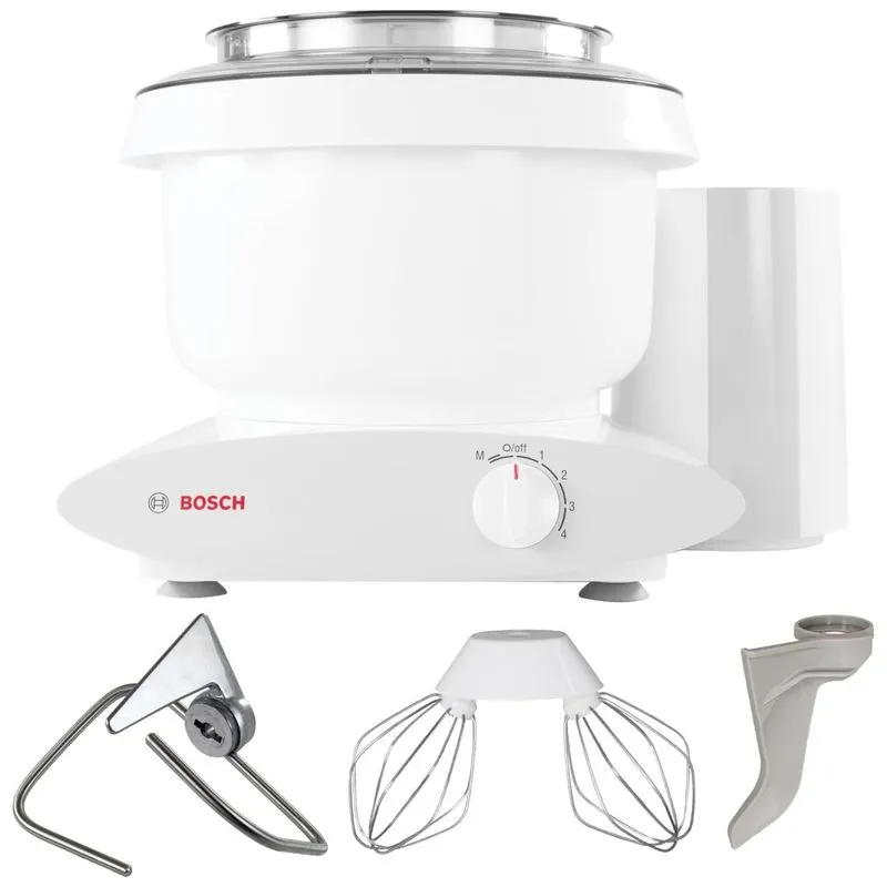 Batedeira Bosch Universal Plus 500 Watts, 6,5 Litros Com Acessórios Extra E Extensor Nutrimill Para Gancho De Massas