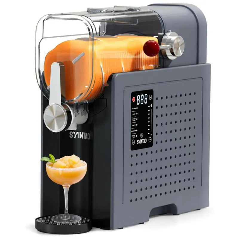 Máquina De Sorvete Soft Serve Syintao, 2,6 Litros, 6 Programas, Prepara Bebidas Congeladas - Aproveite A Delícia Gelada Em Casa!