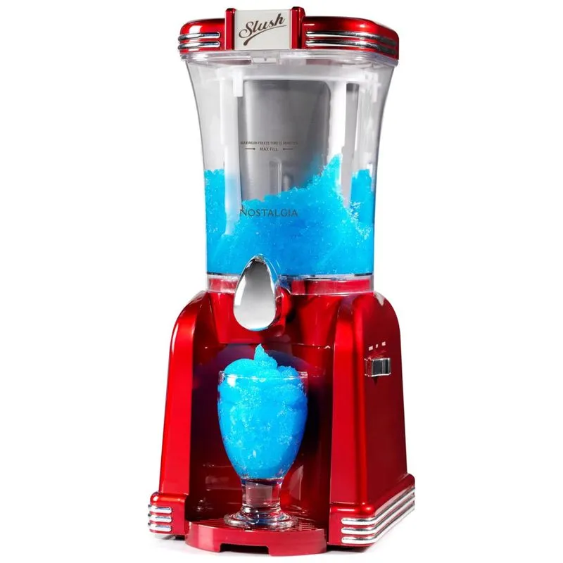 Máquina De Fazer Bebidas Congeladas E Margaritas Nostalgia Para Casa 32 Onças - Vermelho Retrô