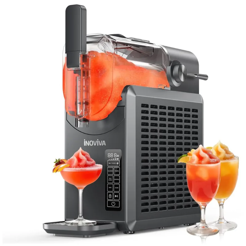 Máquina De Frozen Inoviva, 1,7 Litros, Funciona Sem Gelo, Autolimpante, Criador De Bebidas Geladas, 5 Programas, Profissional