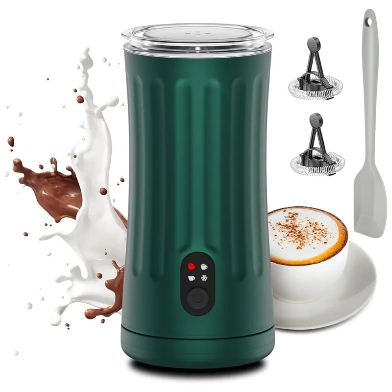 Espumador De Leite Multifuncional 4 Em 1 Com Controle De Temperatura E Desligamento Automático Para Café, Latte, Cappuccino E Chá,ovetedot