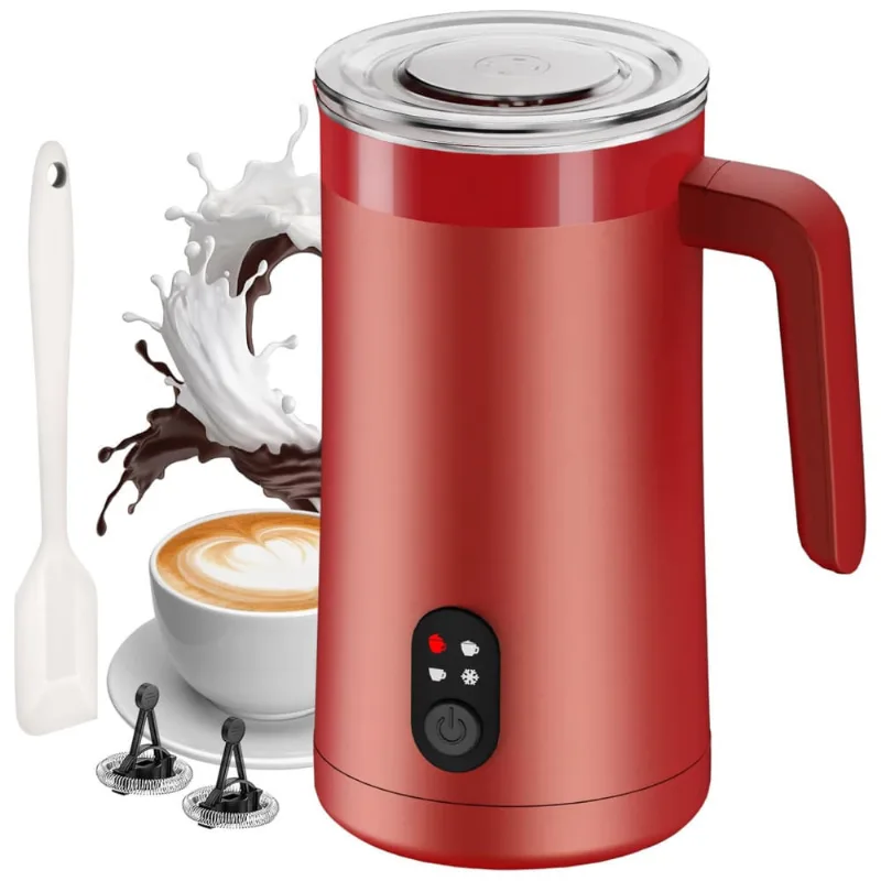 Espumador De Leite 4 Em 1, Aquecedor De Leite Automático 400ml Para Café, Latte, Cappuccino, Macchiato E Matcha - Ovetedot