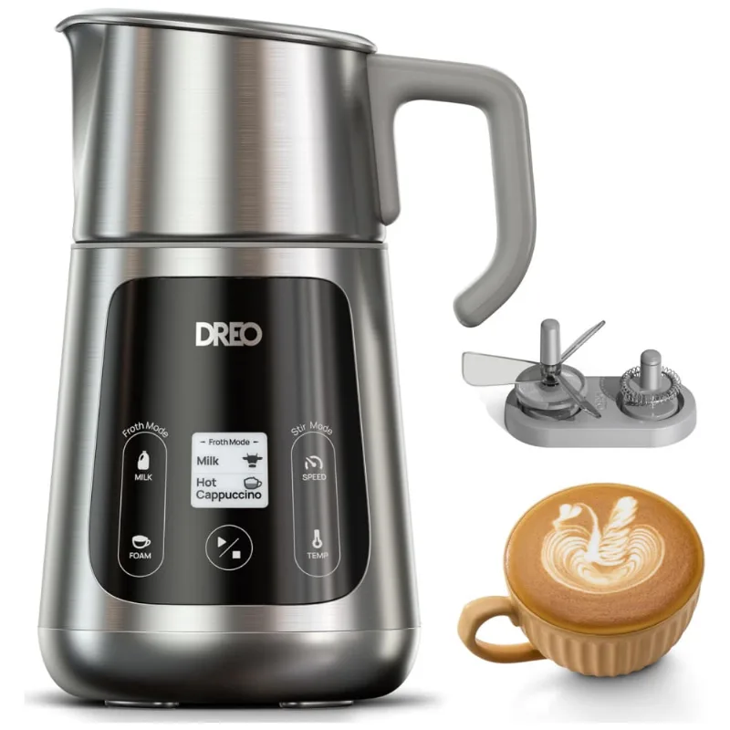 Dreo Baristamaker Milk Frother: Crie 30 Tipos De Bebidas Com Textura De Café Perfeita
