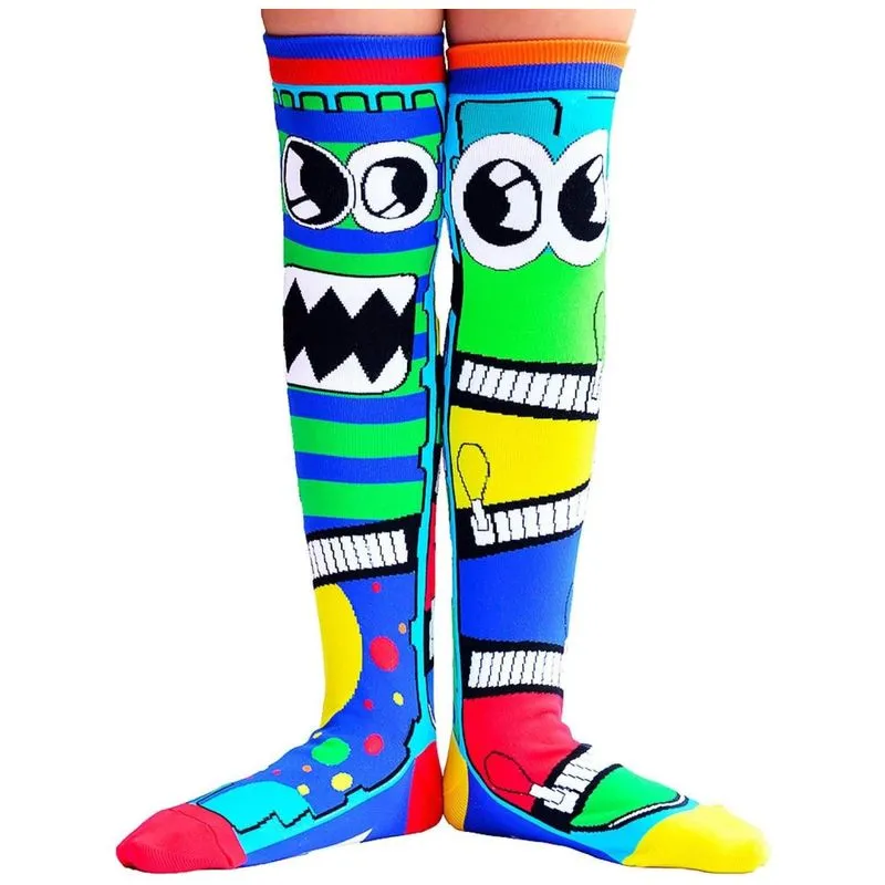 Meias Monstro, Meias Divertidas De Cano Alto Perfeitas Para Todas As Idades! 3-5t Multicoloridas,madmia