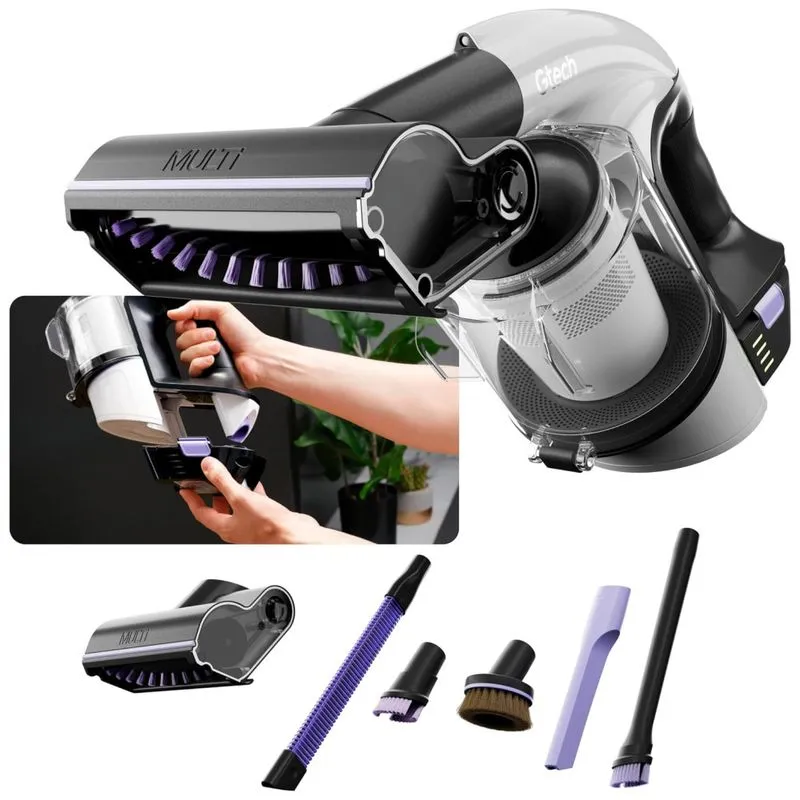 Aspirador De Pó Portátil Gtech Multi Platinum Sem Fio - Leve, Poderoso E Com 30 Minutos De Autonomia