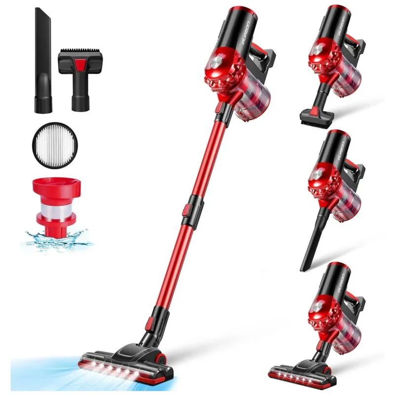 Aspirador Sem Fio Elezon A200 Recarregável: Poderoso E Leve, Com Filtro Hepa, Ideal Para Limpeza De Pisos De Madeira Dura E Azulejos