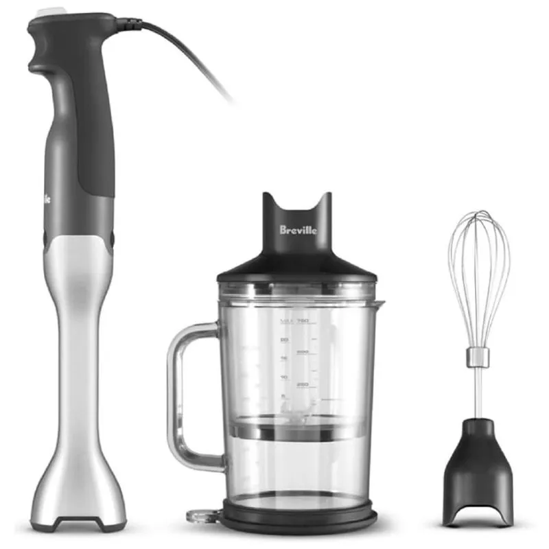 Liquidificador De Imersão Breville Bsb510xl Control Grip, Aço Inoxidável Escovado