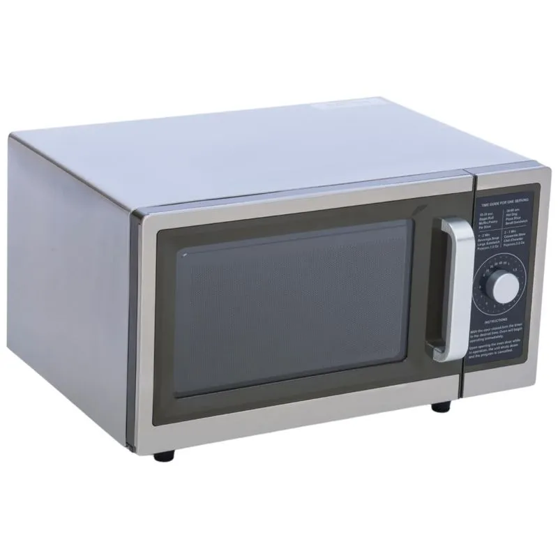 Micro-ondas Comercial Com Controle De Discagem, Interior De 1 Pé Cúbico, Aço Inoxidável, 1000 Watts, Aprovado Pela Ul E Nsf,a-to-z Supply