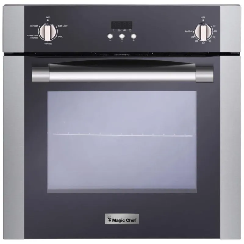 Forno De Parede Elétrico Embutido Magic Chef 60cm, Inox, 62 Litros, Convecção Programável, 4 Modos, Aparelho De Cozinha