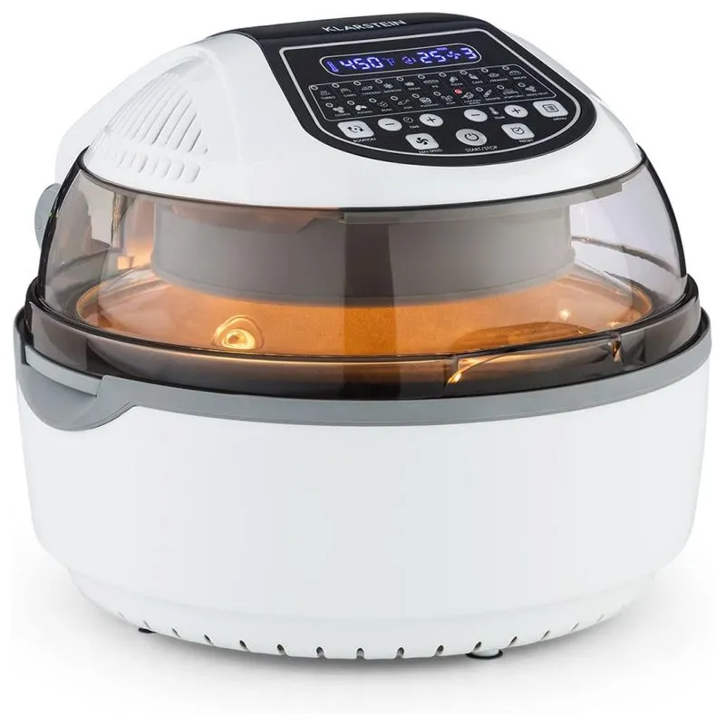 Fritadeira Eletrica Airfryer 9l Com Painel Digital, 1400w, Branca, 110v, Klarstein Us 10032746, Branco