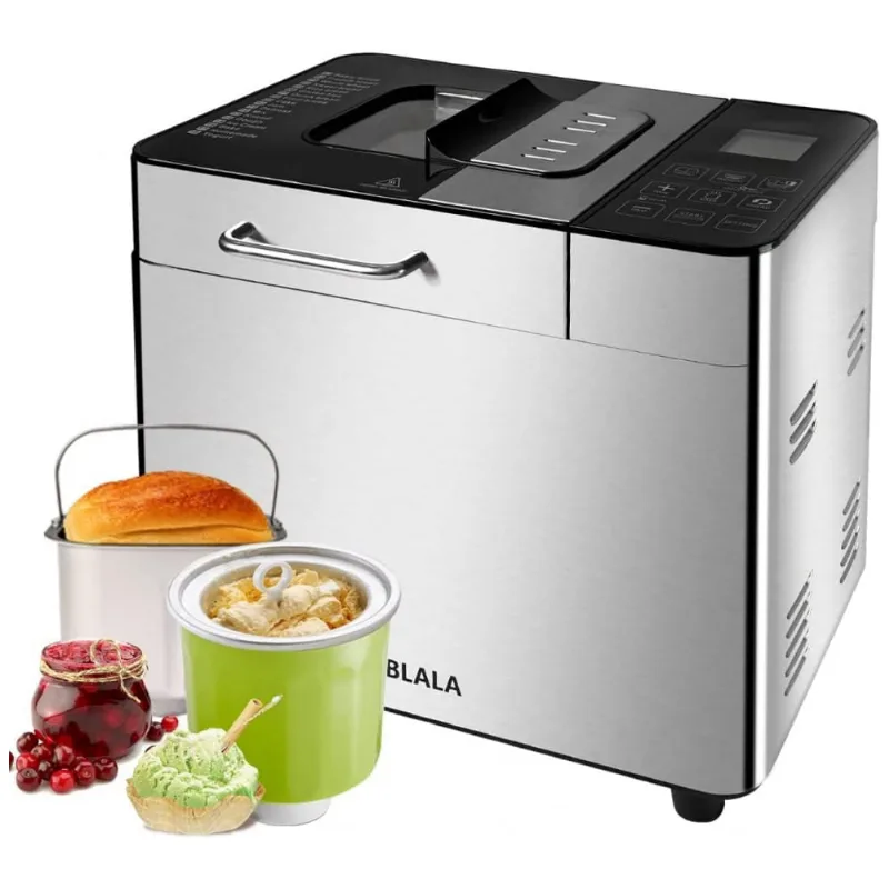 Bread And Ice Cream Maker With Special Accessories Ice Cream Bucket 18 In 1