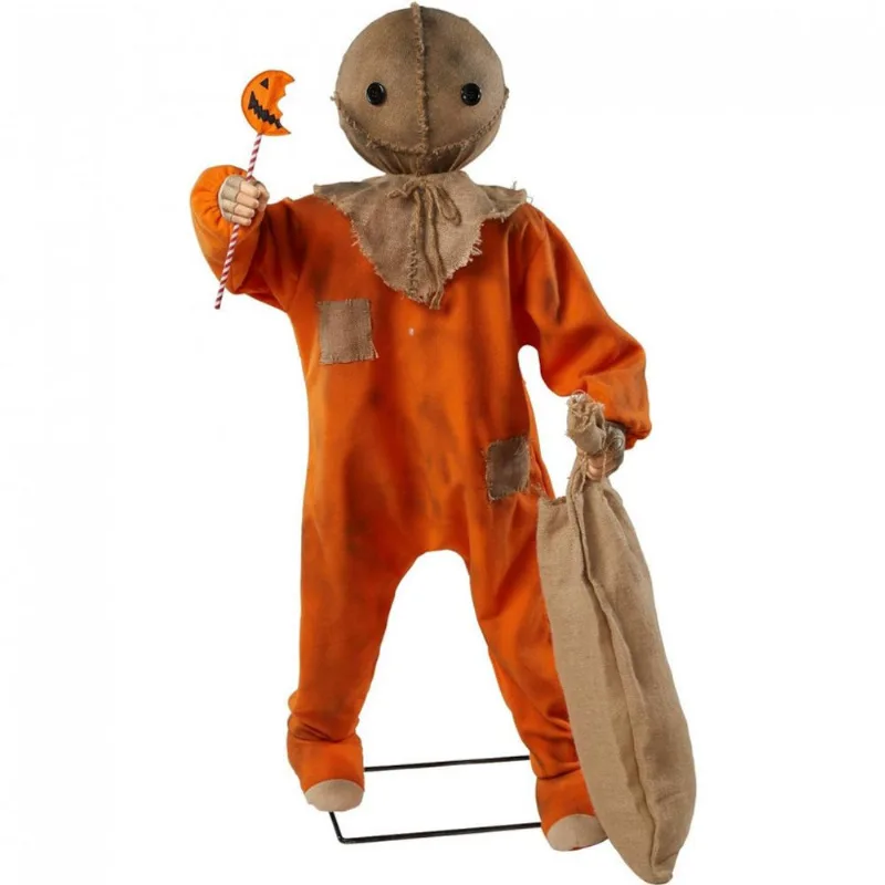 Espantalho Sombrio Animatrônico Com Movimentos E Sons Para Decoração De Halloween