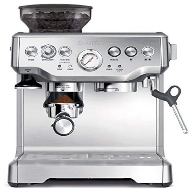 Breville Rm Bes870xl Barista Express Espresso Machine, Brushed Stainless Steel Silver