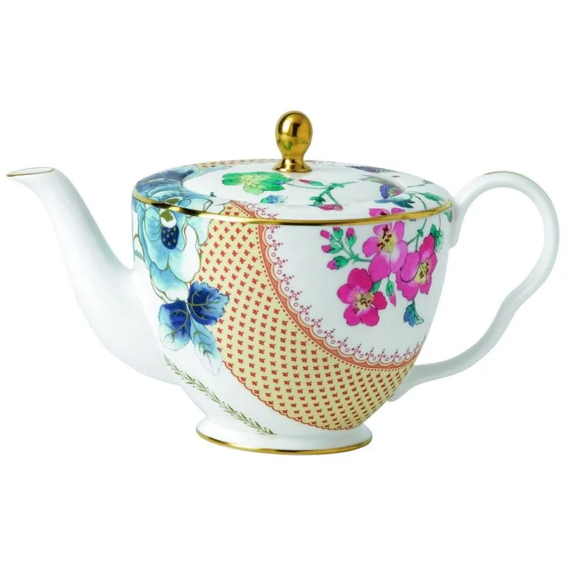 Bule De Chá 1l Com Designs Florais Vintage E Material De Porcelana Fina, Wedgwood, Colorido