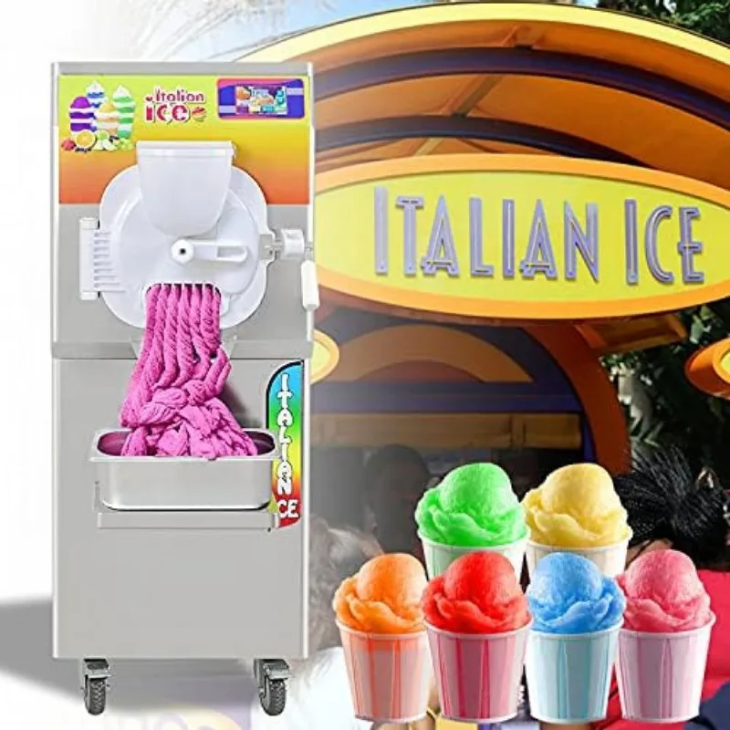 Máquina De Sorvete Profissional Em Aço Inoxidável 40l Por Hora Com 1 Bico, 110v 2200w, Kolice, Prata