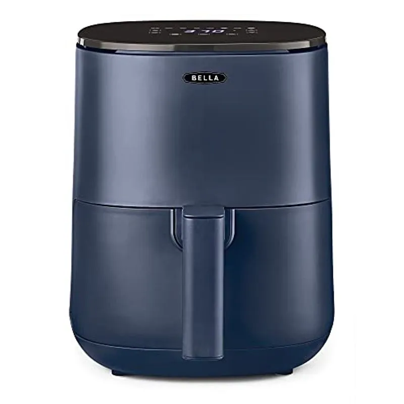 Fritadeira de ar com tela sensível ao toque bella 2.9QT, sem necessidade de pré-aquecimento, fritura sem óleo, refeição rápida e saudável uniformemente cozida todas as vezes, frigideira antiaderente l
