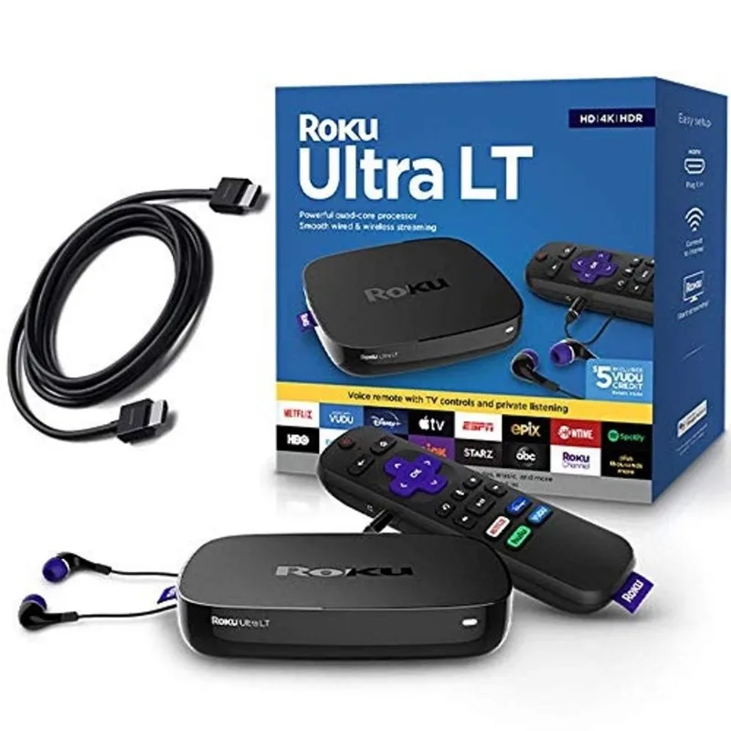 Player Roku Ultra lt 4K hdr com voz
