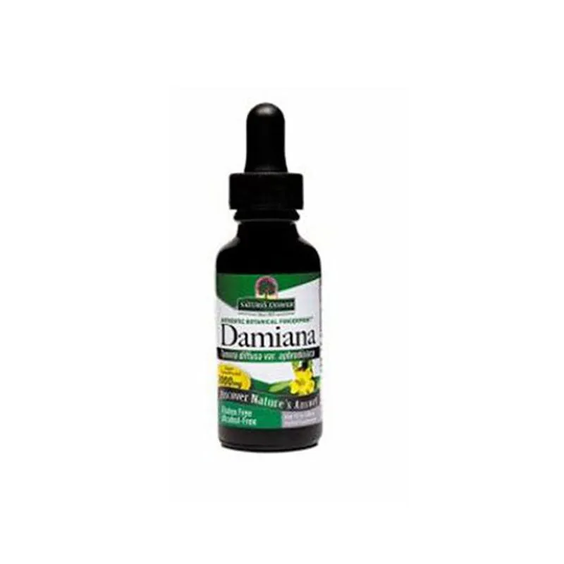 Damiana Leaf Sem Álcool Orgânico, 1 Oz By Nature's Answer