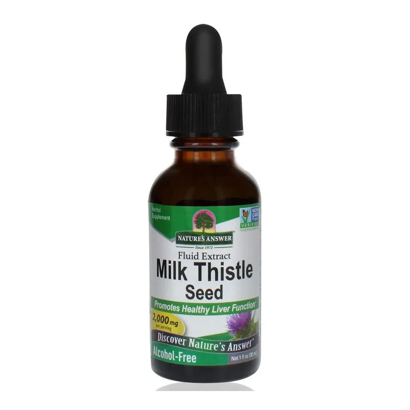 Suplemento Natures Answer Milk Thistle Seed Af 60 Ml - 2000 Mg