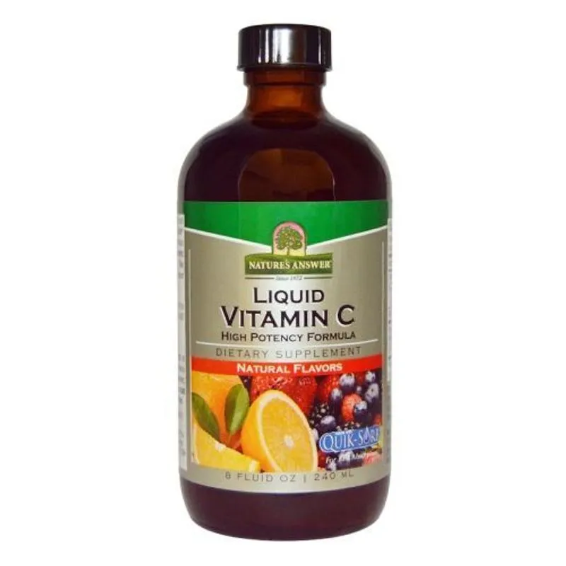 Sabor Natural Líquido De Vitamina C, 8 Oz Por Resposta Da Natureza
