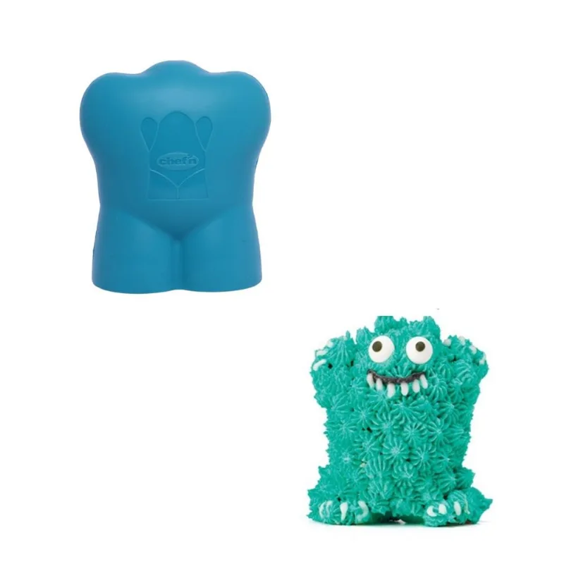 Molde para Bolo Cupcake 3D Cake Cake Creature Azul Chef'n