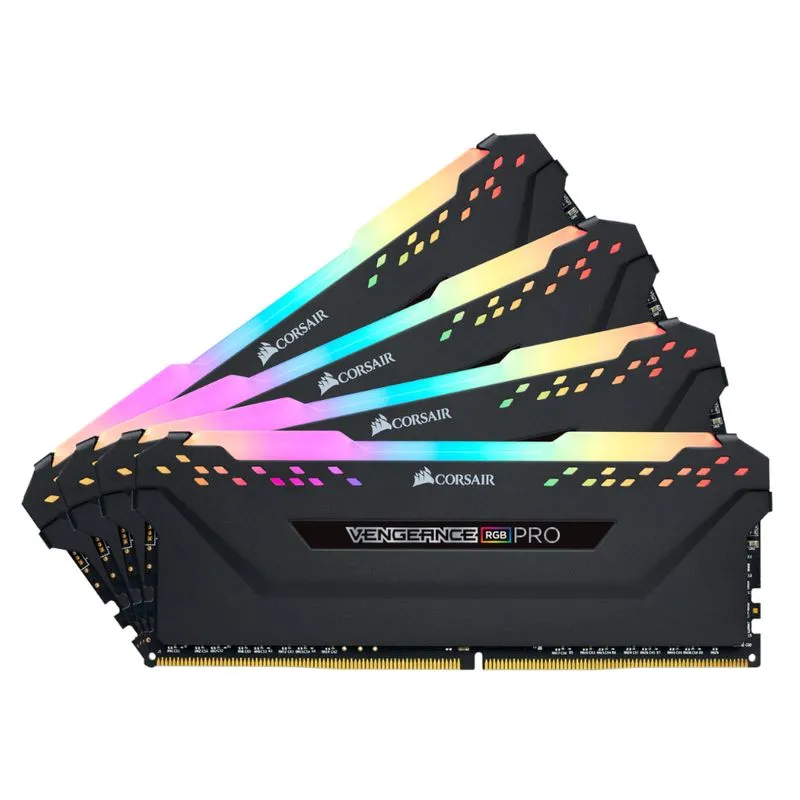 Memória DDR4 - 64GB (4x 16GB) / 3.000MHz - Corsair Vengeance RGB PRO - CMW64GX4M4C3000C15