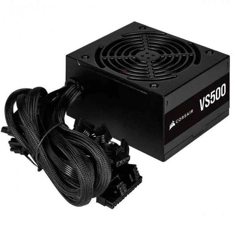 Fonte ATX - 500W - Corsair 80 Plus White VS500 - Preta - CP-9020223-WW