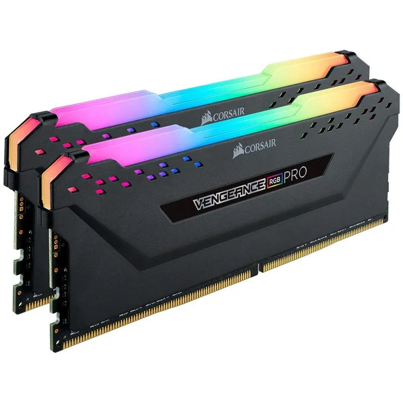Memória DDR4 - 32GB (2x 16GB) / 3.600MHz - Corsair Vengeance RGB Pro - CMW32GX4M2D3600C18