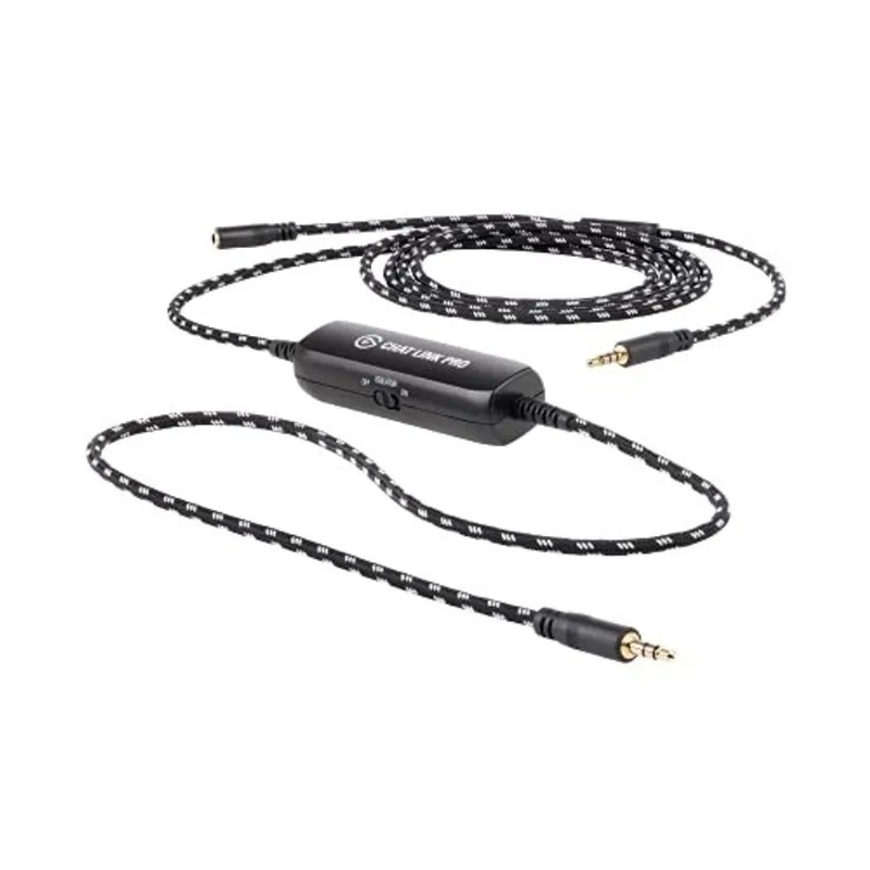 Adaptador de Áudio para Jogos com Captura de Voz - Comprimento Extra Longo