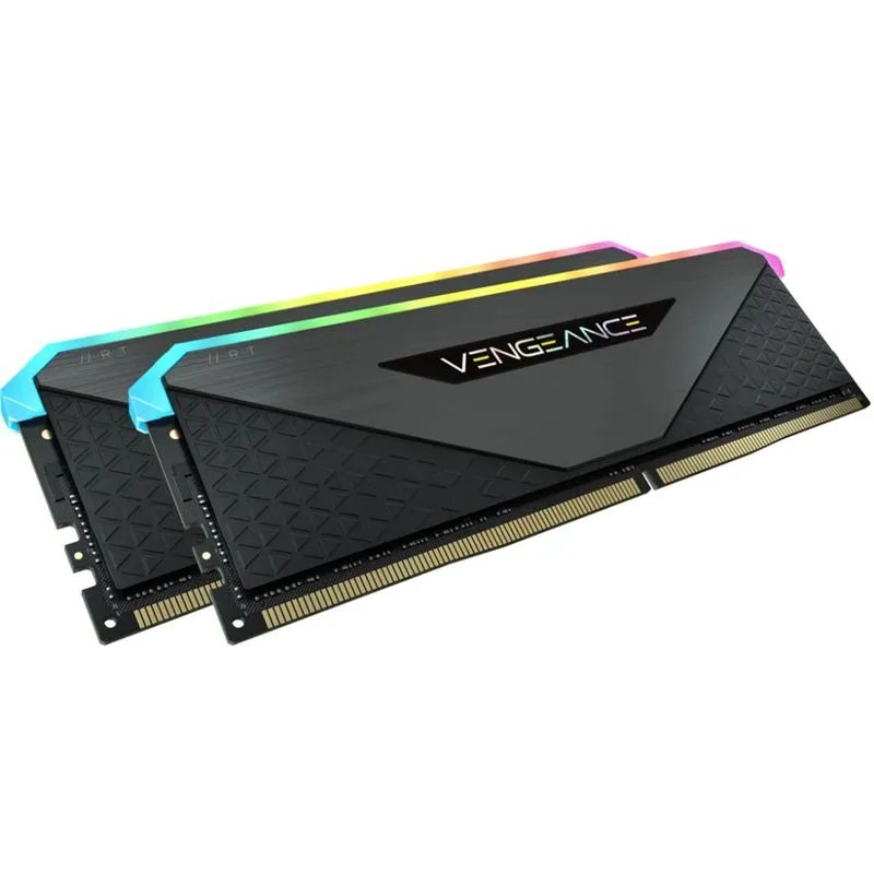 Memória Ram Corsair Vengeance Rgb Rt 32 Gb 2x16 Gb Ddr4 Placas-mãe Ddr4 - Preto