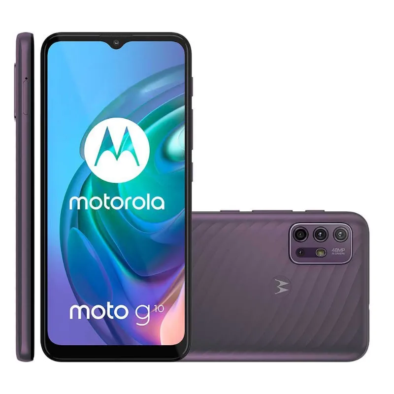 Smartphone Motorola Moto G10 XT2127-2 64GB 4GB Ram Dual Chip Quad Camera- Aurora Grey