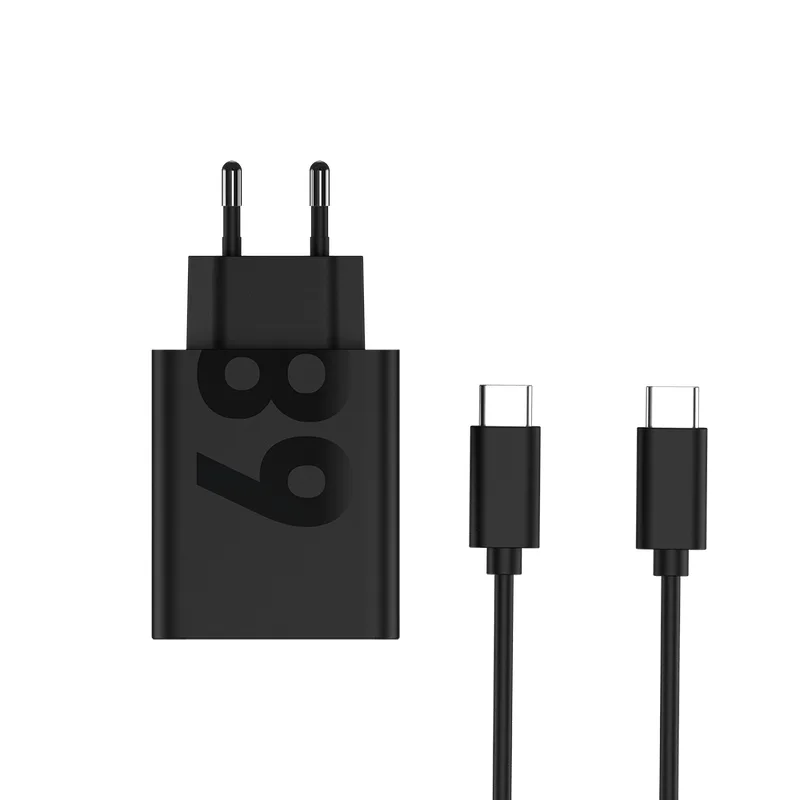 Cargador de 68W - Tipo C Negro