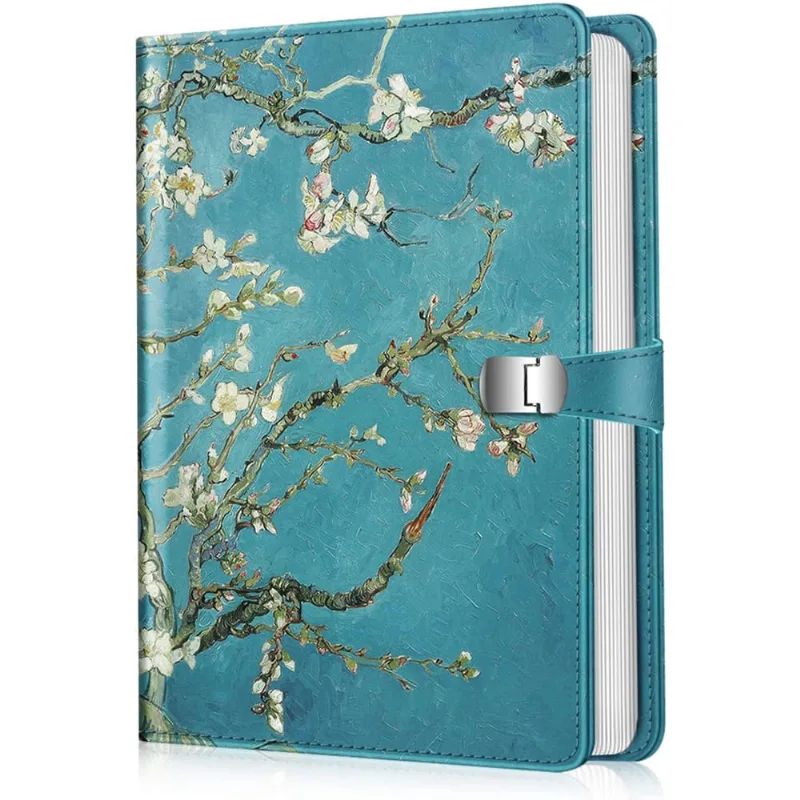 Fintie Photo Album 4x6 Fotos - 112 Fotos Premium Vegan Leather Cover com Snap Fastener, Portable Wallet Photo Albums (Blossom)