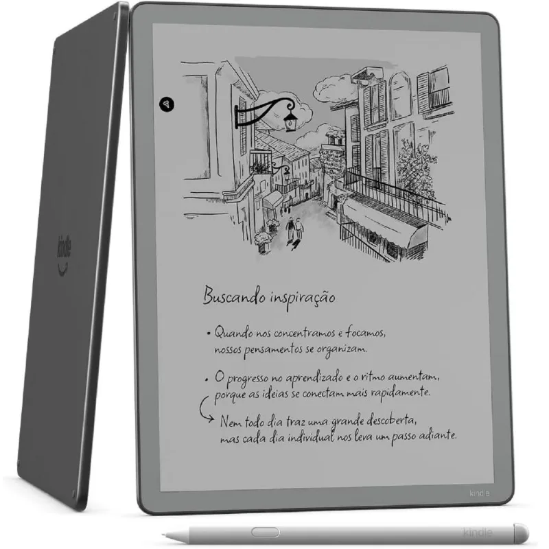 Amazon Kindle Scribe Sem Luz Frontal 16gb Tela De 11" Semelhante Ao Papel Mais Fino Mais Leve Mais Rápido