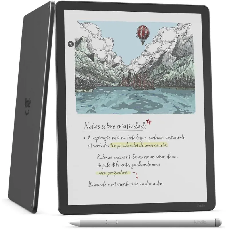 Amazon Kindle Scribe Colorsoft 64 GB, Tela Colorida de 11" Semelhante ao Papel, com Luz Frontal, Fino, Leve, Potente, Grafite