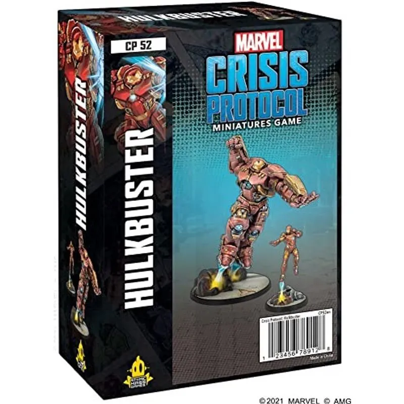 Marvel Crisis Protocol Hulkbuster Character Pack Marvel Miniatures Jogo de Estratégia para Adolescentes e Adultos Idade 14 + 2 de jogadores Tempo médio de reprodução 45 minutos Feito por Atomic Mass G