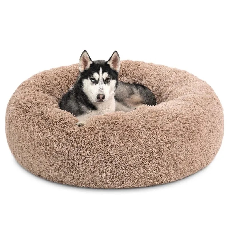 Dog Bed Bedsure Calming Donut lavável para cães grandes